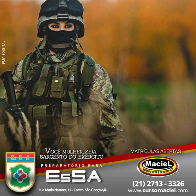 Carreira militar feminina: idades e carreiras – Curso Maciel